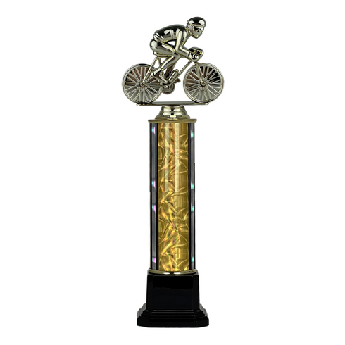 Trofeo de Tubo con Figura Serie 41 de Ciclismo